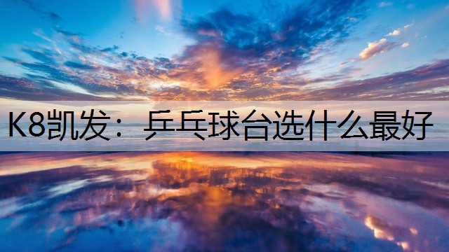 乒乓球台选什么最好